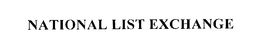 NATIONAL LIST EXCHANGE trademark