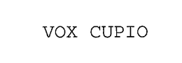 VOX CUPIO trademark