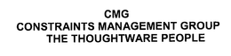 CMG CONSTRAINTS MANAGEMENT GROUP THE THOUGHTWARE PEOPLE trademark