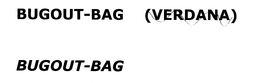 BUGOUT BAG trademark