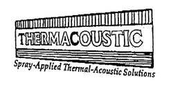 SPRAY-APPLIED THERMAL-ACOUSTIC SOLUTIONS trademark