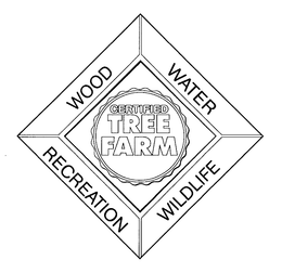 WOOD WATER WILDLIFE RECREATION CERTIFIED TREE FARM trademark