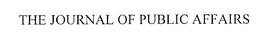THE JOURNAL OF PUBLIC AFFAIRS trademark