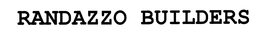 RANDAZZO BUILDERS trademark