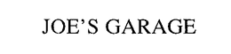 JOE'S GARAGE trademark