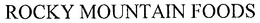 ROCKY MOUNTAIN FOODS trademark