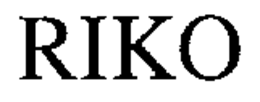 RIKO trademark