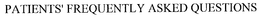 PATIENTS' FREQUENTLY ASKED QUESTIONS trademark