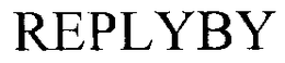 REPLYBY trademark