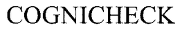 COGNICHECK trademark