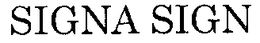 SIGNA SIGN trademark