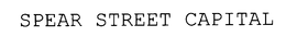 SPEAR STREET CAPITAL trademark