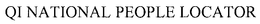 QI NATIONAL PEOPLE LOCATOR trademark