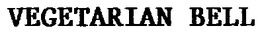 VEGETARIAN BELL trademark