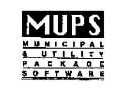 MUPS MUNICIPAL & UTILITY PACKAGE SOFTWARE trademark