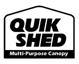 QUIK SHED MULTI-PURPOSE CANOPY trademark