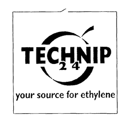TECHNIP 2 4 YOUR SOURCE FOR ETHYLENE trademark