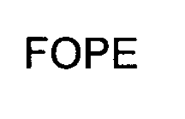 FOPE trademark