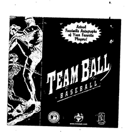 TEAM BALL BASEBALL trademark