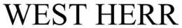 WEST HERR trademark
