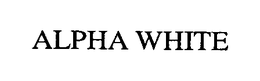 ALPHA WHITE trademark