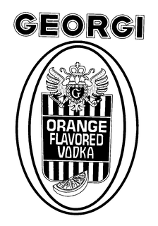 GEORGI O ORANGE FLAVORED VODKA trademark