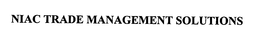 NIAC TRADE MANAGEMENT SOLUTIONS trademark
