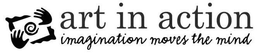 ART IN ACTION IMAGINATION MOVES THE MIND trademark