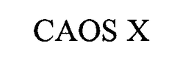 CAOS X trademark