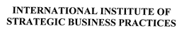 INTERNATIONAL INSTITUTE OF STRATEGIC BUSINESS PRACTICES trademark