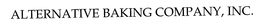 ALTERNATIVE BAKING COMPANY, INC. trademark