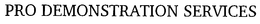 PRO DEMONSTRATION SERVICES trademark