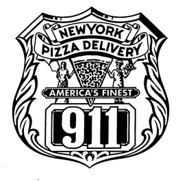 NEW YORK PIZZA DELIVERY AMERICA'S FINEST 911 trademark