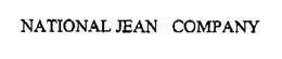 NATIONAL JEAN COMPANY trademark
