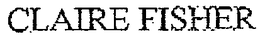 CLAIRE FISHER trademark