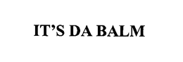 IT'S DA BALM trademark