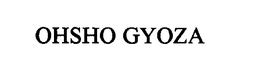 OHSHO GYOZA trademark