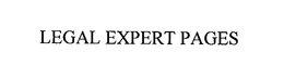 LEGAL EXPERT PAGES trademark