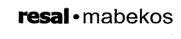 RESAL MABEKOS trademark