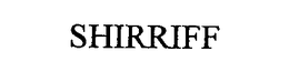 SHIRRIFF trademark