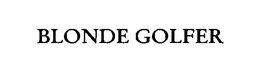 BLONDE GOLFER trademark
