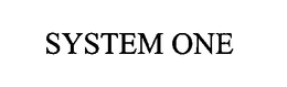 SYSTEM ONE trademark