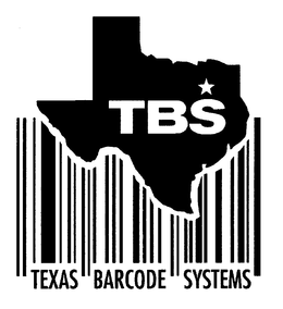 TBS TEXAS BARCODE SYSTEMS trademark