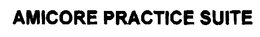 AMICORE PRACTICE SUITE trademark