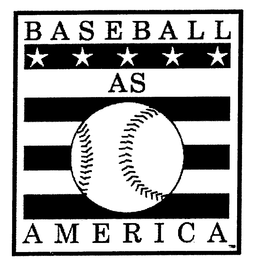 BASEBALL AS AMERICA trademark
