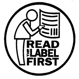 READ THE LABEL FIRST trademark
