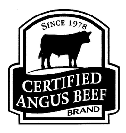 CERTIFIED ANGUS BEEF BRAND SINCE 1978 trademark