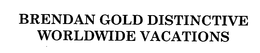 BRENDAN GOLD DISTINCTIVE WORLDWIDE VACATIONS trademark
