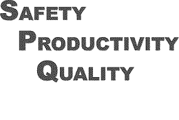 SAFETY PRODUCTIVITY QUALITY trademark