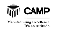 CAMP MANUFACTURING EXCELLENCE. IT'S AN ATTITUDE. trademark